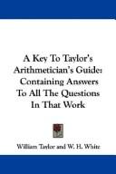 Cover of: A Key To Taylor