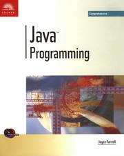 Cover of: Java Programming by Joyce M. Farrell