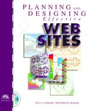 Cover of: Planning and Designing Effective Websites: With Web Workshop CD