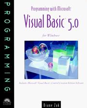 Cover of: Programming With Microsoft Visual Basic 5.0 for Windows