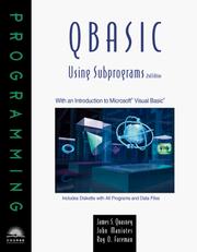 Cover of: QBasic Using Subprograms, 2nd Edition