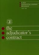 Cover of: The Adjudicator's Contract