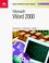 Cover of: New Perspectives on Microsoft Word 2000 - Brief (New Perspectives Series)