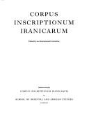 Cover of: Corpus Inscriptionum Iranicarum (Corpus Inscriptionum Iranicarum) by Nicholas Sims- Williams