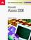 Cover of: New Perspectives on Microsoft Access 2000 - Brief (New Perspectives)
