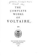 Cover of: Voltaire, Writings of 1760, I (VA) by Voltaire, W.D. Howarth, Et al, D. J. Fletcher, Eva Jacobs, Nicole Masson, W.D. Howarth, Et al