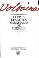 Cover of: Corpus Des Notes Marginales De Voltaire, L-M by Tamara Voronova, Et al