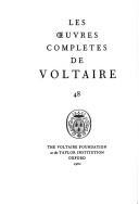 Cover of: Oeuvres Completes De Voltaire: Candide, Ou, L'optimisme (The Complete Works of Voltaire)