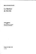 Cover of: Beaumarchais: "Le Barbier De Seville" (Critical Guides to French Texts)