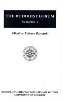 Cover of: The Buddhist Forum by Skorupski