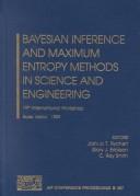 Cover of: Bayesian Inference and Maximum Entropy Methods in Science and Engineering by Ali Mohammad-Djafari