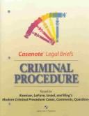Cover of: Casenotes Legal Briefs:  Criminal Procedure | 