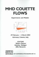 Cover of: MHD Couette Flows | 