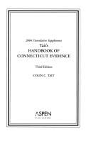Cover of: Handbook of Connecticut Evidence by Colin C. Tait