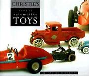 Cover of: Christie's world of automotive toys