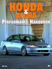 Cover of: Honda and Acura Performance Handbook (Motorbooks Workshop)