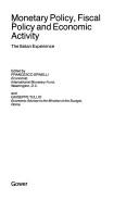 Cover of: Monetary Policy, Fiscal Policy, and Economic Activity | Francesco Spinelli