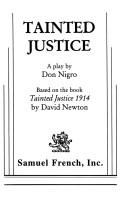 Cover of: Tainted Justice by Don Nigro