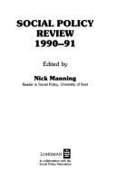 Cover of: Social Policy Review: 1990-91