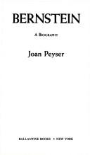 Cover of: Bernstein, a biography by Joan Peyser