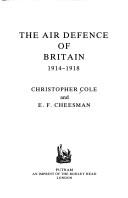 Cover of: air defence of Britain 1914-1918