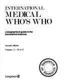 Cover of: International Medical Who's Who by 