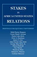 Cover of: Stakes in Africa-United States Relations by Abdul Karim Bangura, Abdul Karim Bangura