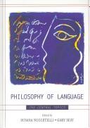 Cover of: Philosophy of language | 