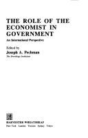 Role Economist Government by Joseph A. Pechman