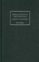 Cover of: Revolution in Psychology: Alienation to Emancipation