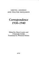 Cover of: Correspondence 1930-1940