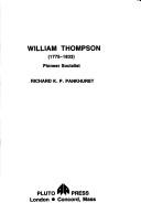 Cover of: William Thompson Pioneer Socialist