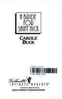 Cover of: A Bride for Saint Nick