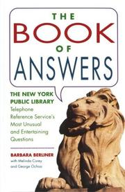 Cover of: The Book of Answers by George Ochoa, Barbara Berliner, Melinda Corey, George Ochoa