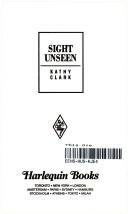 Cover of: Sight Unseen by Kathy Clark