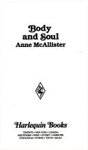 Cover of: Body And Soul by Anne McAllister