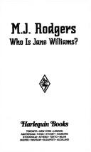 Cover of: Who Is Jane Williams?