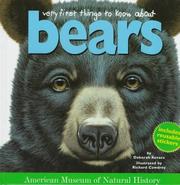 Cover of: Very first things to know about bears