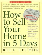 Cover of: How to sell your home in 5 days