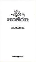 Cover of: Love or Honor: The Shocking True Story of the Undercover Cop Who Loved a Mafia Princess