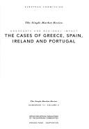 Cover of: The Cases of Greece, Spain, Ireland and Portugal (Aggregate and Regional Impact , Vol 6-2)