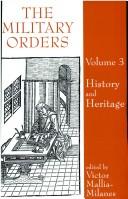 Cover of: The Military Orders: History and Heritage