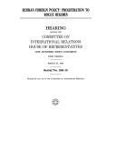 Cover of: Russian Foreign Policy: Proliferation to Rogue Regimes, Hearing Before the Committee on International Relations, U.S. House of Representatives