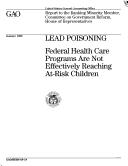 Cover of: Lead Poisoning | Bernice Steinhardt