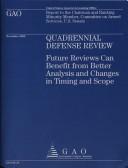 Cover of: Quadrennial Defense Review by Henry L., Jr. Hinton