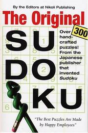 Cover of: Original Sudoku by Nikoli Publishing