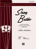 Cover of: String Builder, Book 3 (Belwin Course for Strings)