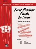 Cover of: First Position Etudes for Strings, Level 2 (Belwin Course for Strings)