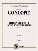 Cover of: Fifteen Studies in Style and Expression, Op. 25, Kalmus Edition | Giuseppe Concone