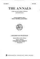 Cover of: Children and Television (Annals of the American Academy of Political and Social Science)